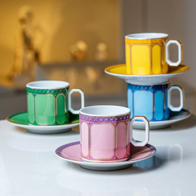 Чашка для эспрессо с блюдцем Signum Rose 80 мл