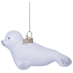 Елочная игрушка "Тюлень" 10,5 см