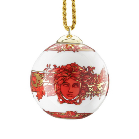 Елочный шар Versace Medusa Garland Red 7,6 см