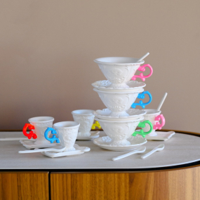 Набор чайный I-Wares, 3 предмета, цвет фуксия