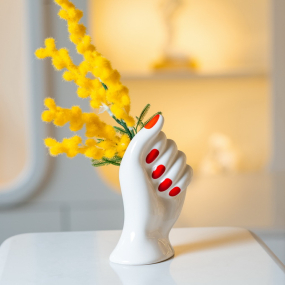 Ваза "Рука" Mano Nella Mano 14,5 см, красная