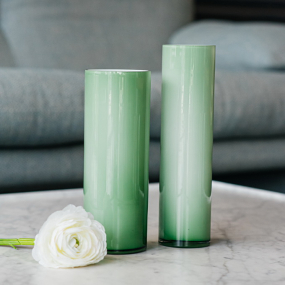 Ваза Wetube 30 см, зеленая