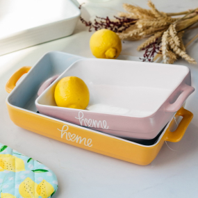 Форма для запекания Bistro Blossom 38х21, оранжевая