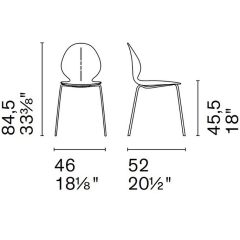 Стул Calligaris Basil CS1359, Grey