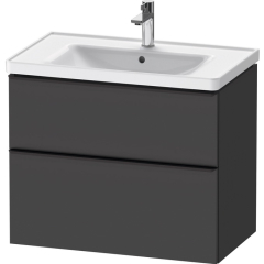 Тумба под раковину подвесная Duravit D-Neo 78х45х63 DE435504949, графит матовый