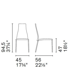 Стул Calligaris Aida CS1452, Black