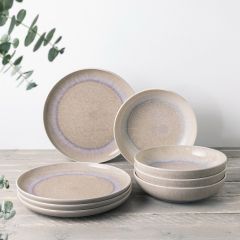 Набор посуды на 4 персоны Perlemor Sand, 8 предметов