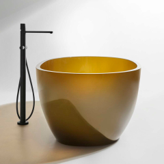 Ванна Antonio Lupi Reflex 167х86, из Cristalmood, полупрозрачная, цвет на выбор