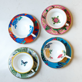 Набор чайных чашек с блюдцами Wonderlust 140 мл, 8 предметов