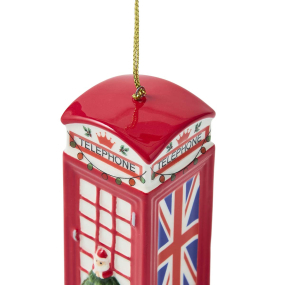 Елочная игрушка Spode Christmas Tree Ornaments "Телефонная будка" 9 см