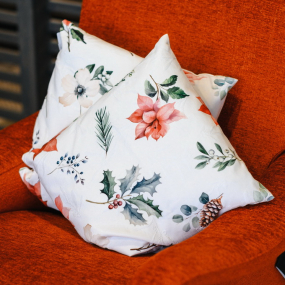 Чехол для подушки декоративной Xmas Flowers 40х40 см