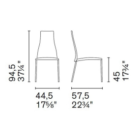 Стул Calligaris Aida CS1484, Natural