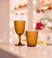 Набор стаканов Glass Davor 280 мл, 3 шт, цвет янтарный