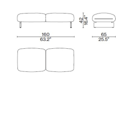 Банкетка Cassina Mon-Cloud