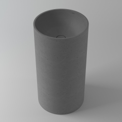 Раковина Holbi Andromeda NC 40х40, из Soft Rock, напольная, нанобетон, с клапаном