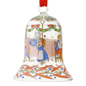 Елочная игрушка Hutschenreuther Christmas feast "Колокольчик" 7 см, стеклянный