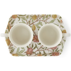 Набор кружек "Фрукты и календула" Spode Morris & Co 180 мл на подносе, 3 предмета