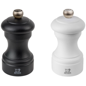 Набор мельниц для соли и перца Bistro 10 см, черно-белый матовый