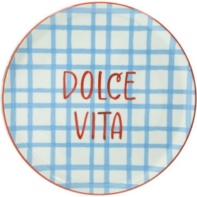 Блюдо для пиццы Dolce Vita 33 см, декор квадраты