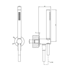 Комплект для душа Gessi Anello 63329.031, без смесителя, хром