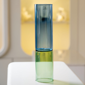 Ваза Bamboo Groove 30 см, цвет зеленый/синий