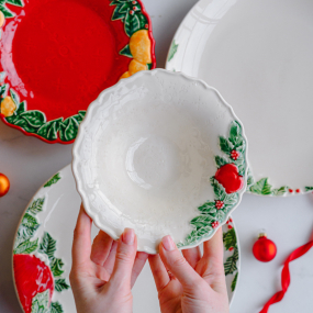 Салатник Coroa De Natal 20,3 см, белый