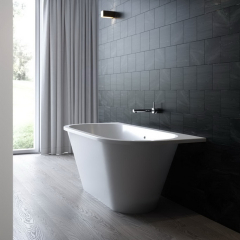 Ванна Holbi Galatea 169х77, из Soft Rock, белая матовая