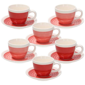 Набор чашек чайных с блюдцами Louise Pompei 210 мл, 12 предметов