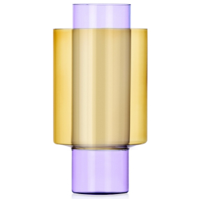 Ваза Boreale С 32 см, цвет лиловый/желтый