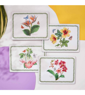 Набор подставок под тарелку "Экзотические цветы" 29,8х40,1 см, 4 шт