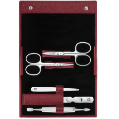Набор маникюрный Inox Zwilling Beauty, 5 предметов, цвет бордовый