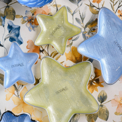 Блюдо "Звезда" 23 см, лаймово-зеленое