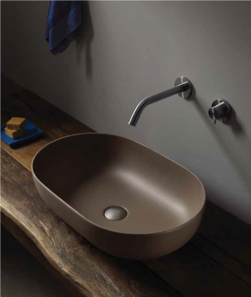 Раковина накладная Flaminia App 62х40 AP62AFAN, Fango