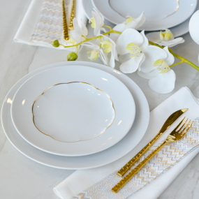 Тарелка столовая Sonetto Oro 28 см