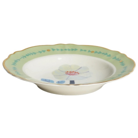 Тарелка глубокая "Гибискус" Botanica 23 см