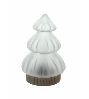 Фигурка с подсветкой "Елка" 19 см, белая