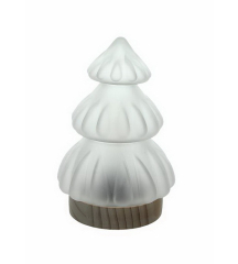 Фигурка с подсветкой "Елка" 19 см, белая