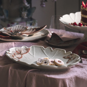 Блюдо овальное Cloudy Butterflies by Claudia Schiffer 40,3х30 см