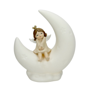 Фигурка "Девочка на луне" с подсветкой, 18 см