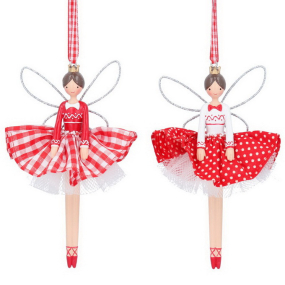 Елочная игрушка "Пряничная фея" 14 см, в ассортименте