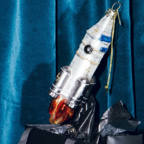 Елочная игрушка "Ракета" 14,5 см