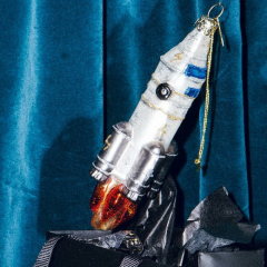 Елочная игрушка "Ракета" 14,5 см