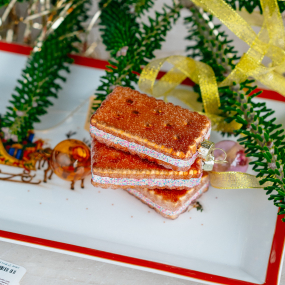 Елочная игрушка "Печенье-сэндвич" 8 см