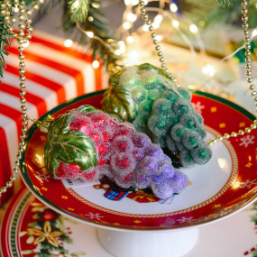 Елочная игрушка "Виноград" 12,7 см, в ассортименте