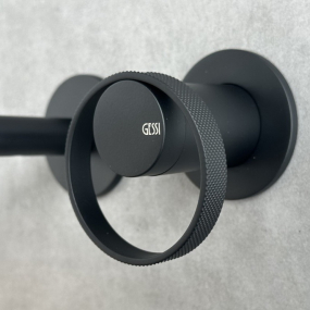 Внешняя часть Gessi Anello 63383.299 смесителя  для раковины, черный матовый