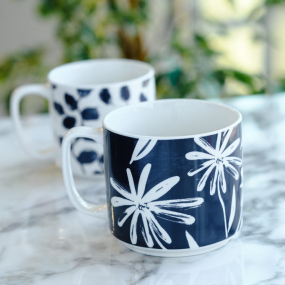 Чашка для завтрака Ivy Navy Bloom 480 мл