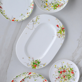 Блюдо сервировочное овальное Brillance Fleurs Sauvages 34 см