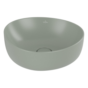 Раковина накладная Villeroy & Boch Antao 40х40, CeramicPlus, 4A7240R8, из TitanCeram, Morning Green