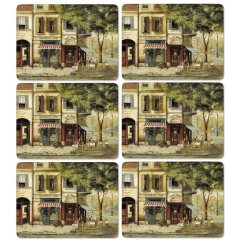 Набор подставок под тарелку Parisian Scenes 23х30,5 см, 6 шт
