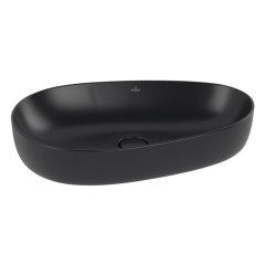 Раковина накладная Villeroy & Boch Antao 65х40, CeramicPlus, 4A7465R7, из TitanCeram, Pure Black
